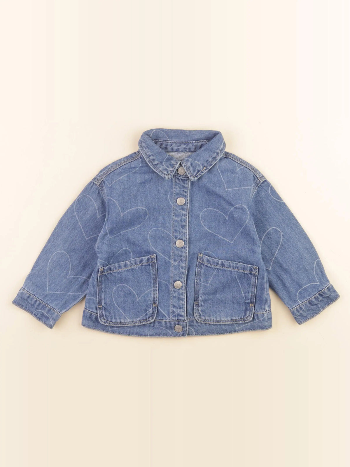 Zara - sur-chemise bleu - 18 mois