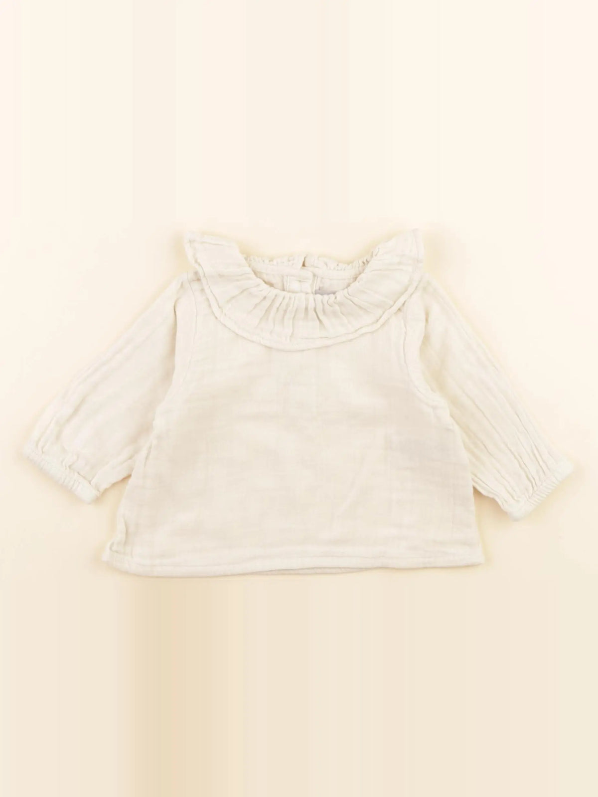 Petit Bateau - blouse beige - 3 mois