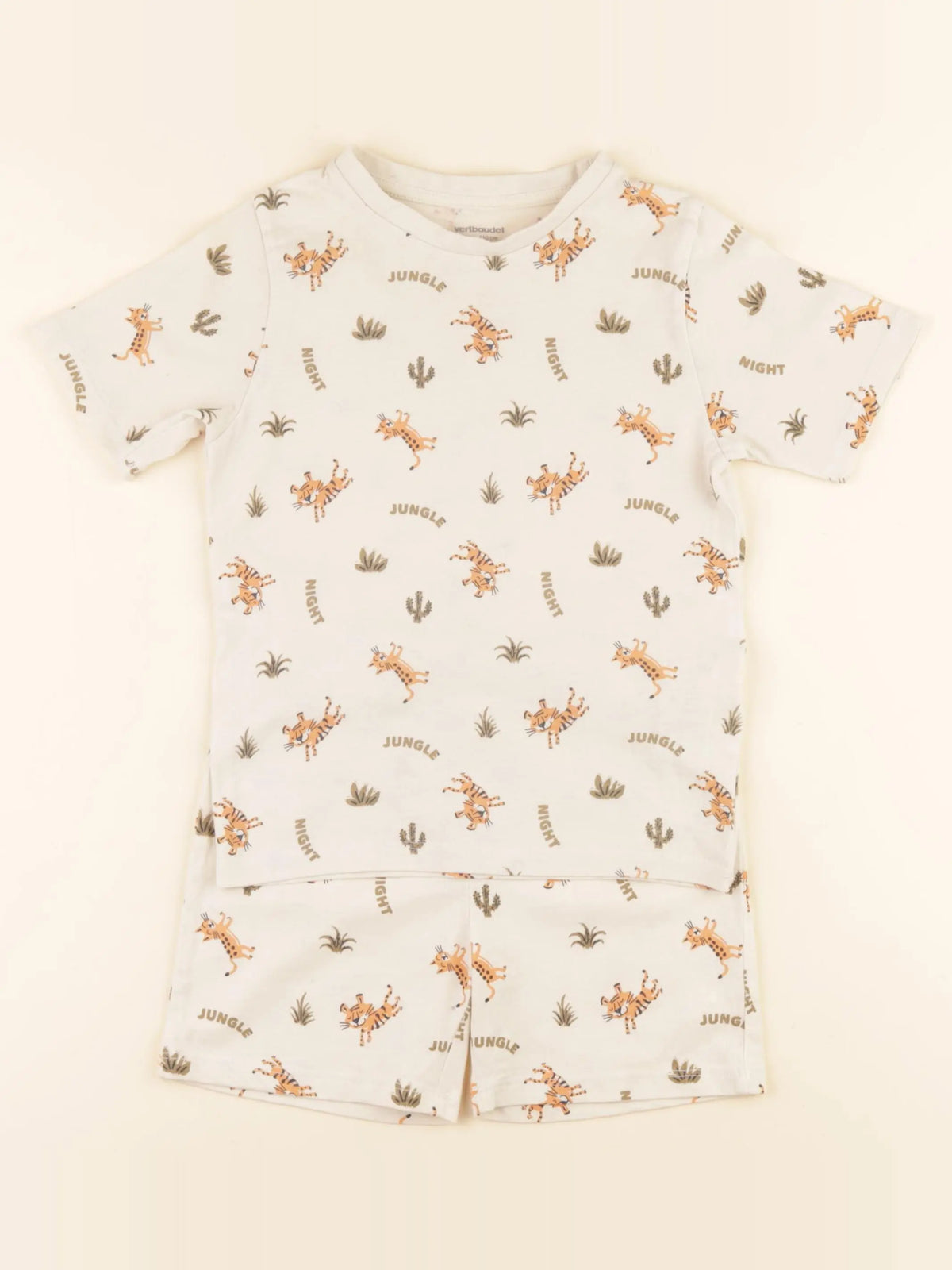 Vertbaudet - pyjama coton beige - 5 ans