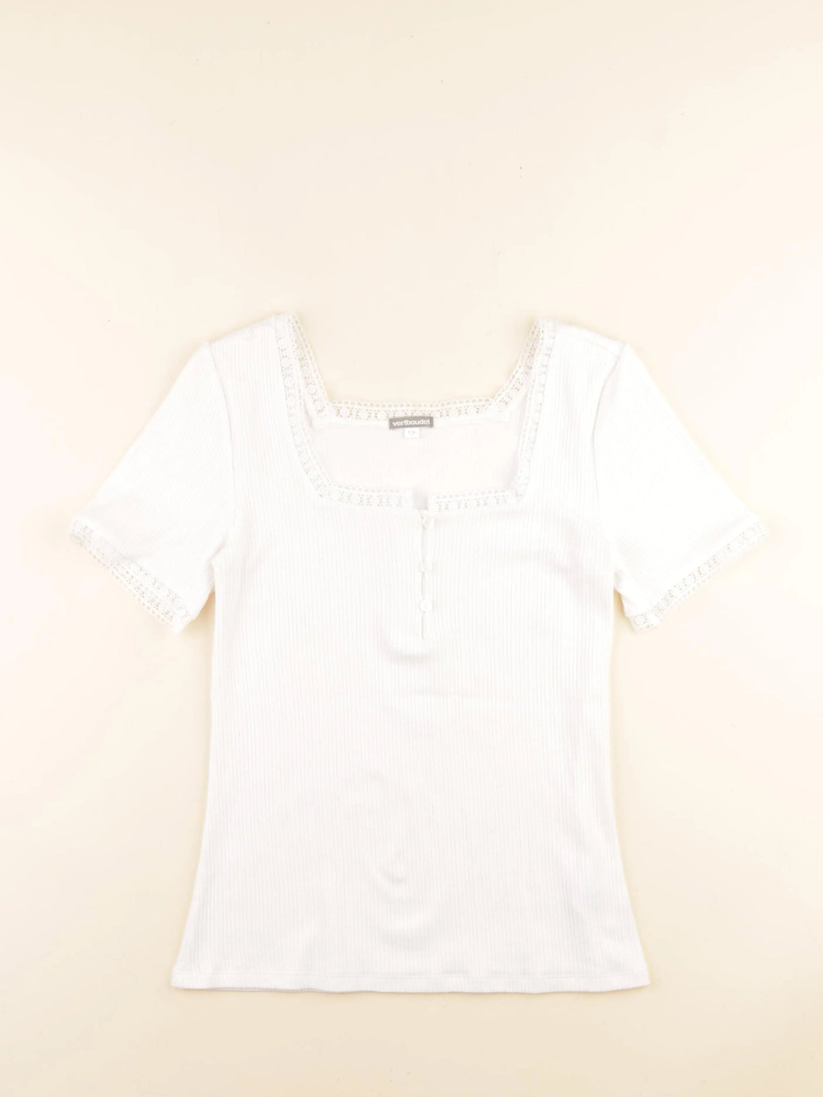 Vertbaudet - tee-shirt grossesse blanc - 38 à 40