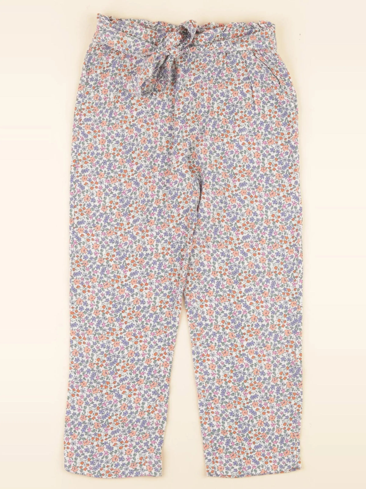 Vertbaudet - pantalon multicolore - 7 ans