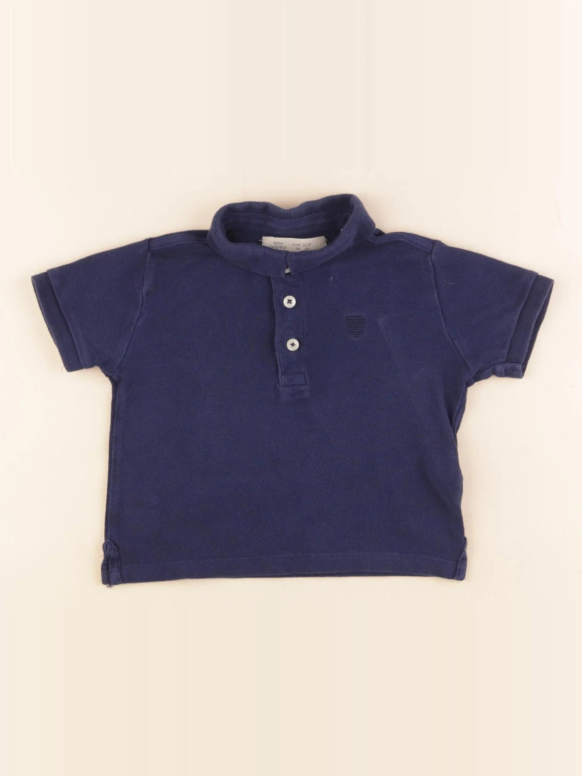 Zara - polo bleu - 9/12 mois
