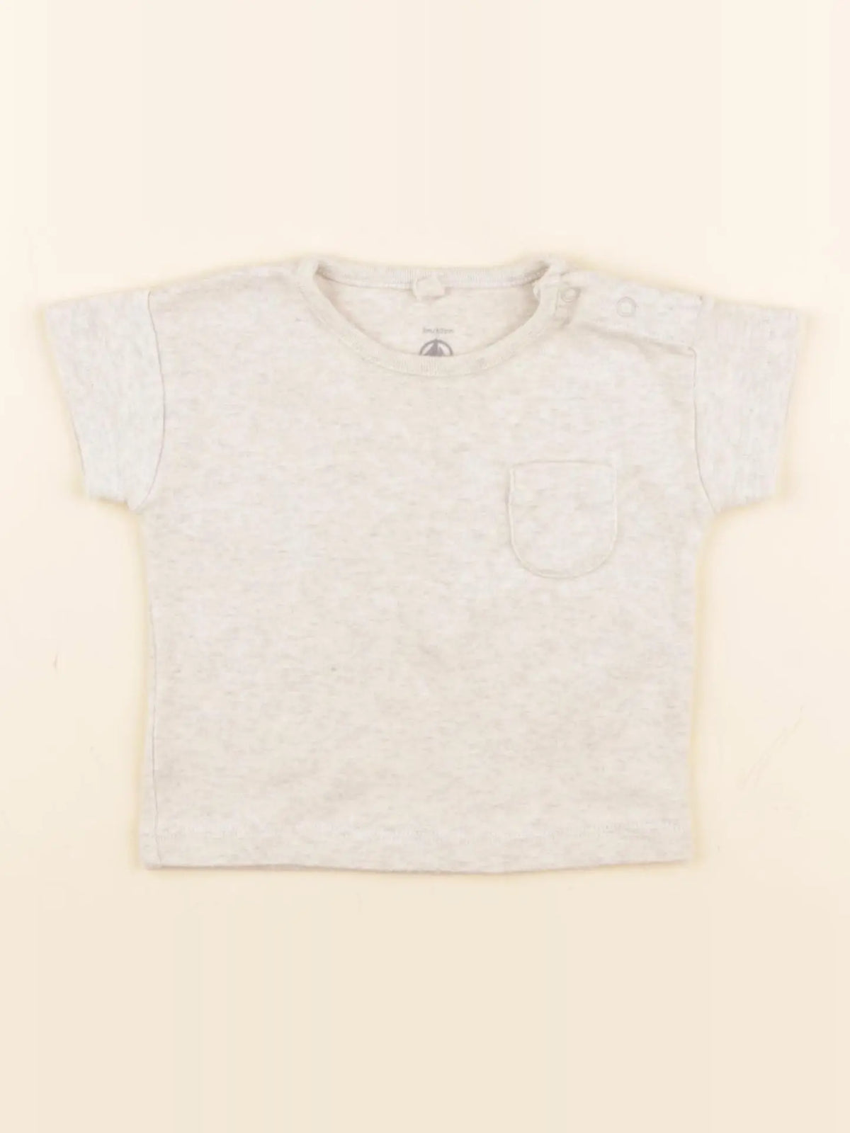 Petit Bateau - tee-shirt beige - 3 mois