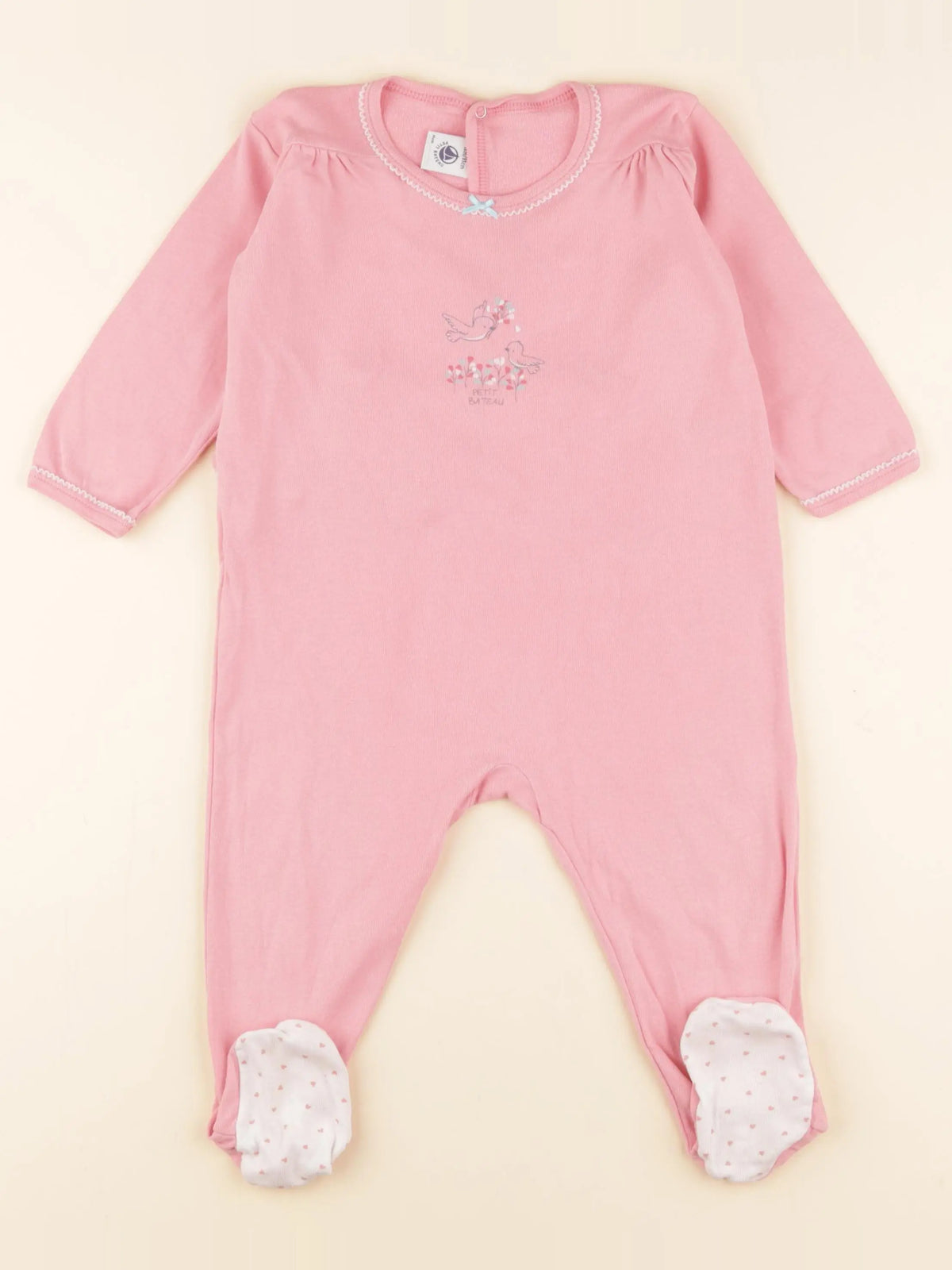 Petit Bateau - pyjama coton rose - 18 mois