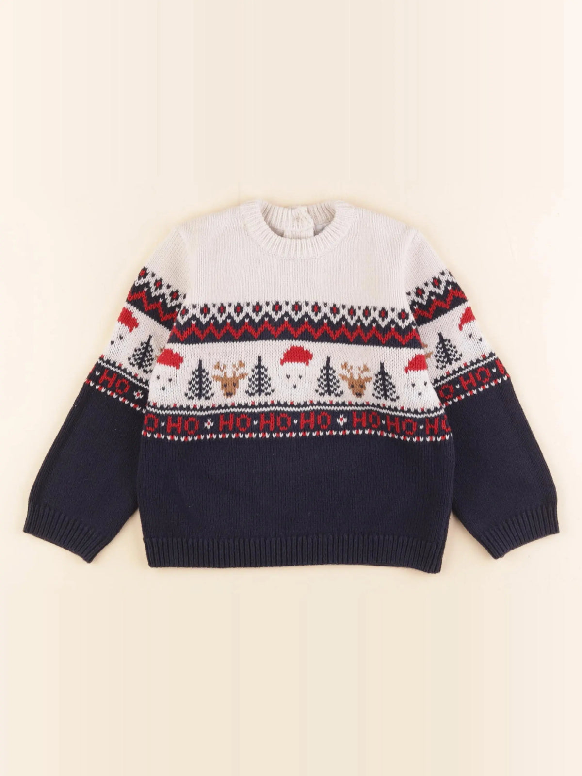 Vertbaudet - pull bleu - 36 mois