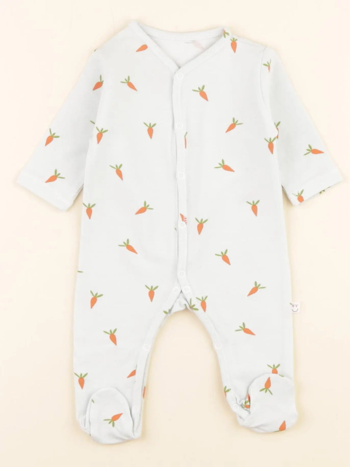 Pyjama coton carotte bleu