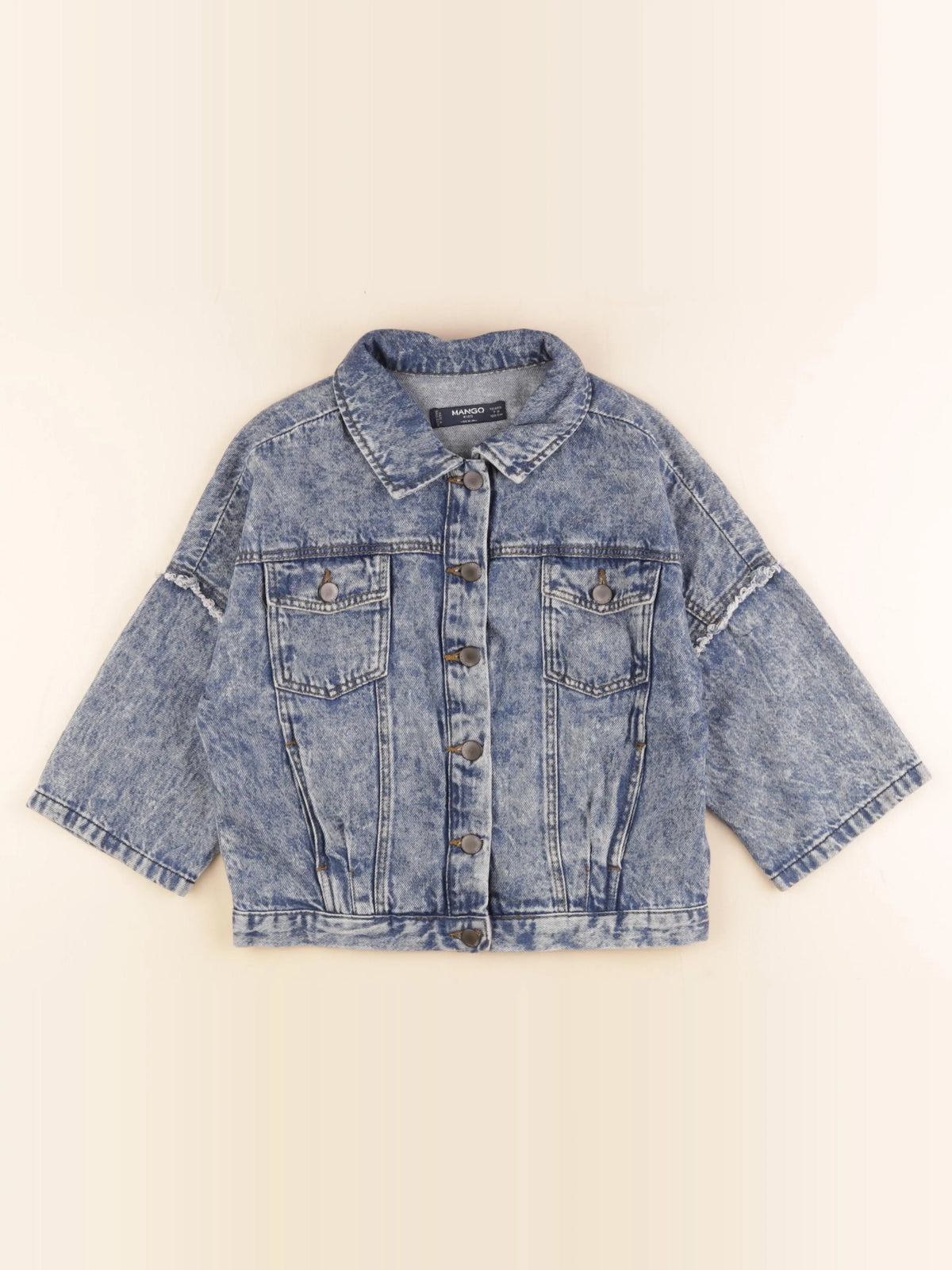 Mango - veste bleu - 7/8 ans