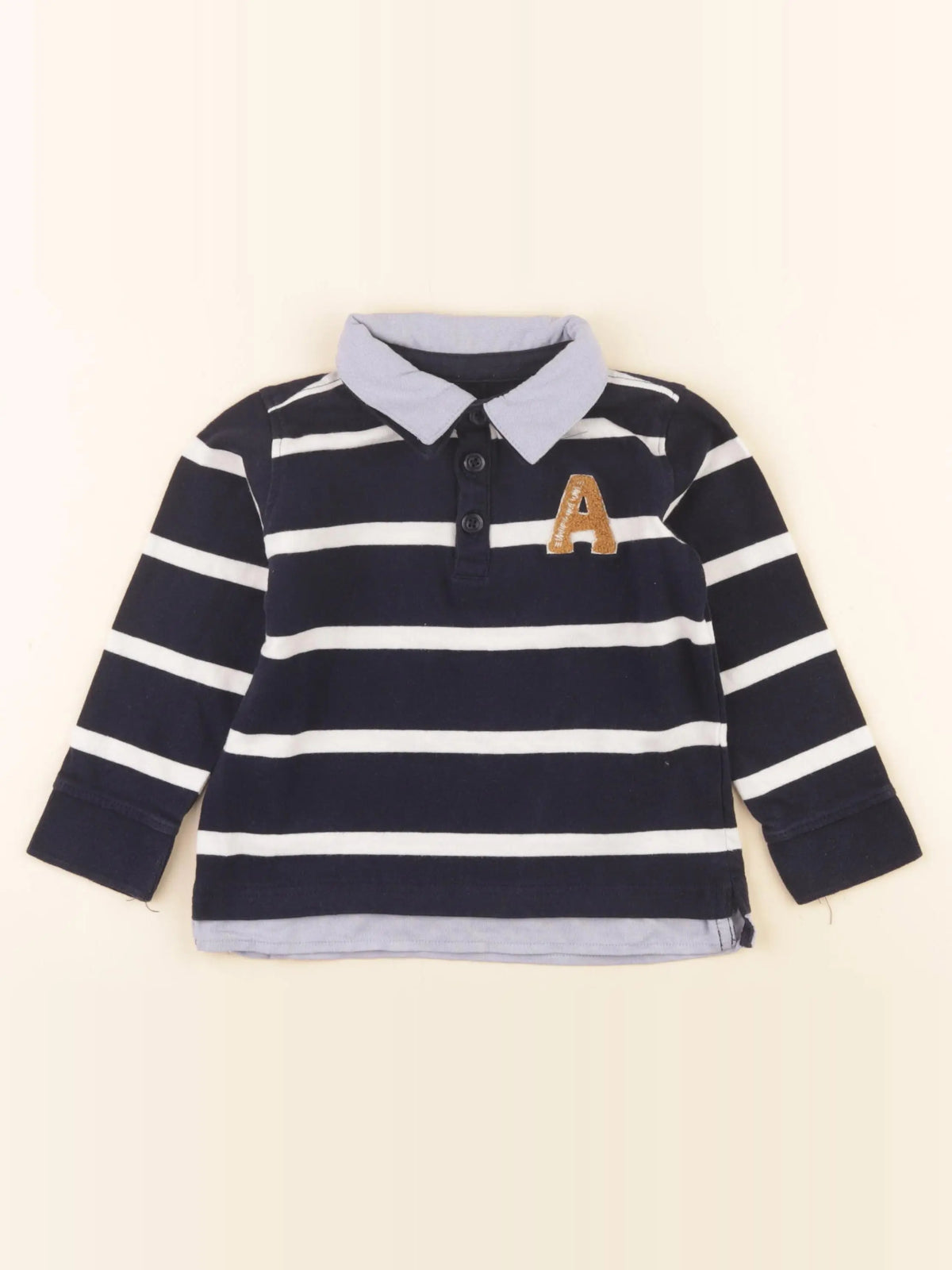 Vertbaudet - polo bleu - 4 ans