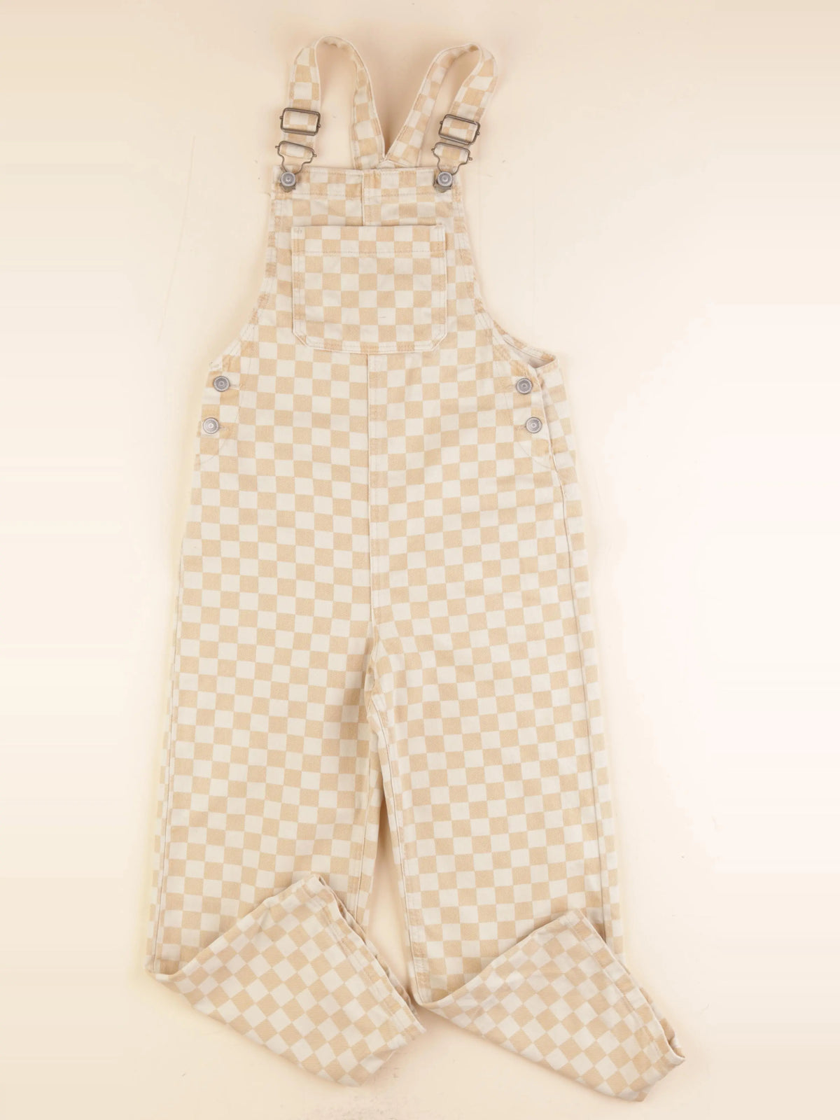 Vertbaudet - salopette beige - 8 ans
