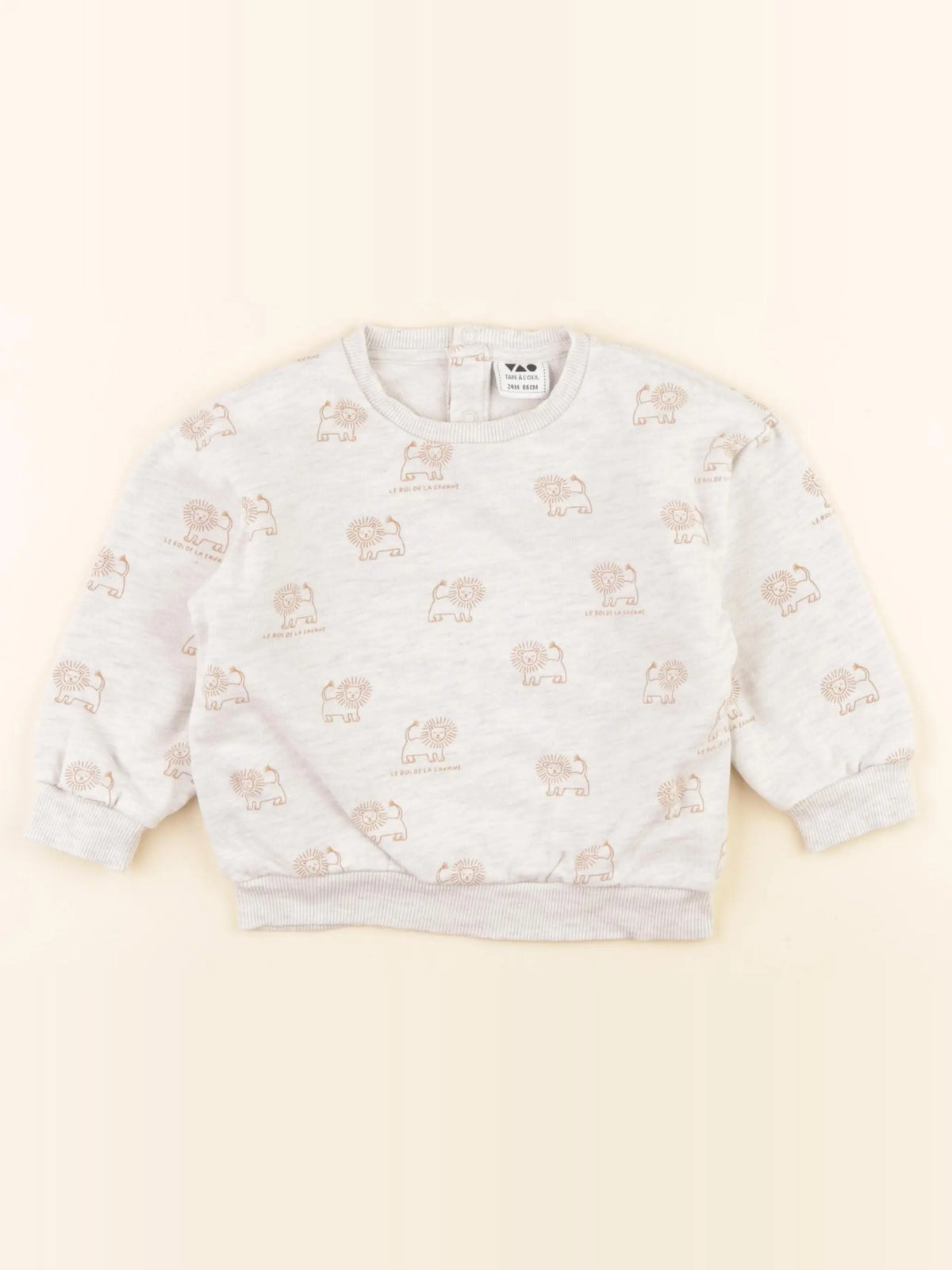 Tape à l'oeil - sweat beige - 24 mois