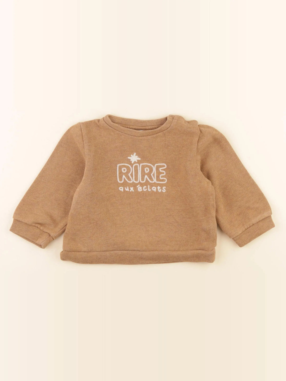 Tape à l'oeil - sweat marron - 18 mois