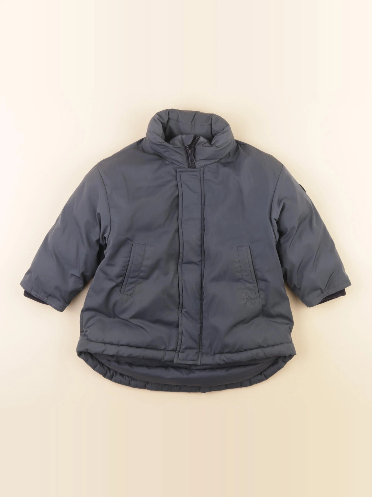 Petit Bateau - doudoune gris - 3 ans