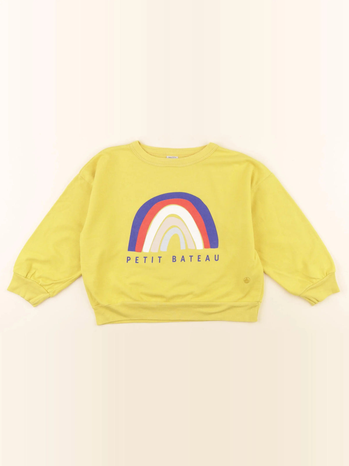 Petit Bateau - tee-shirt jaune - 5 ans