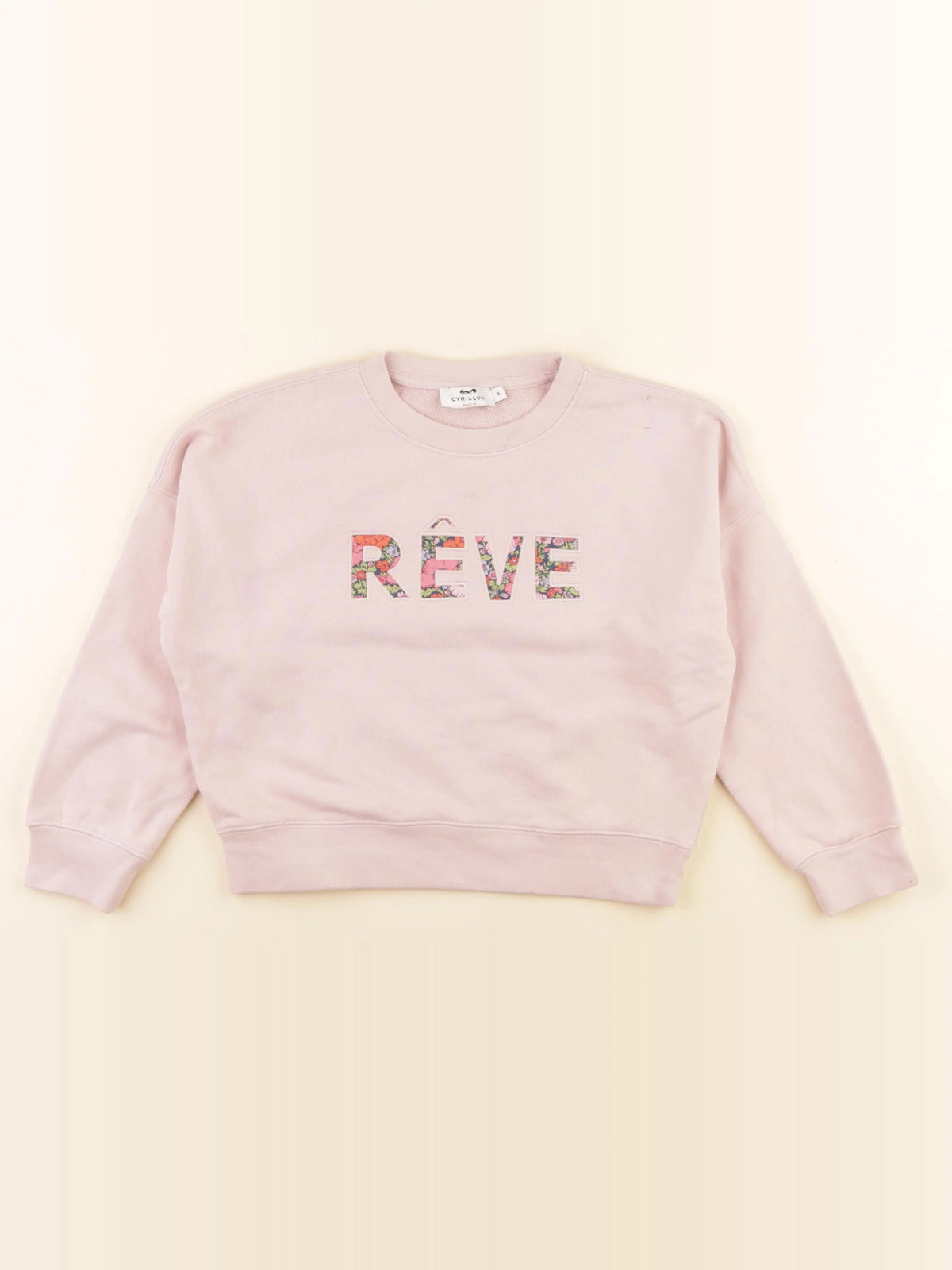 Cyrillus - sweat rose - 8 ans