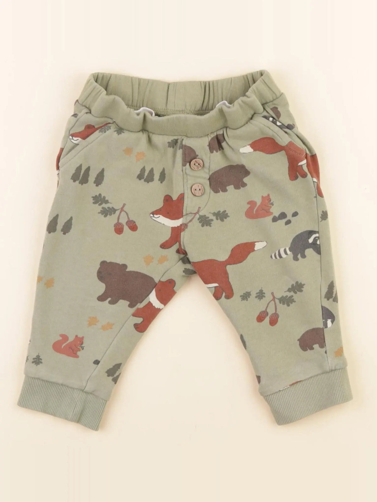 H&M - jogging vert - 9 mois