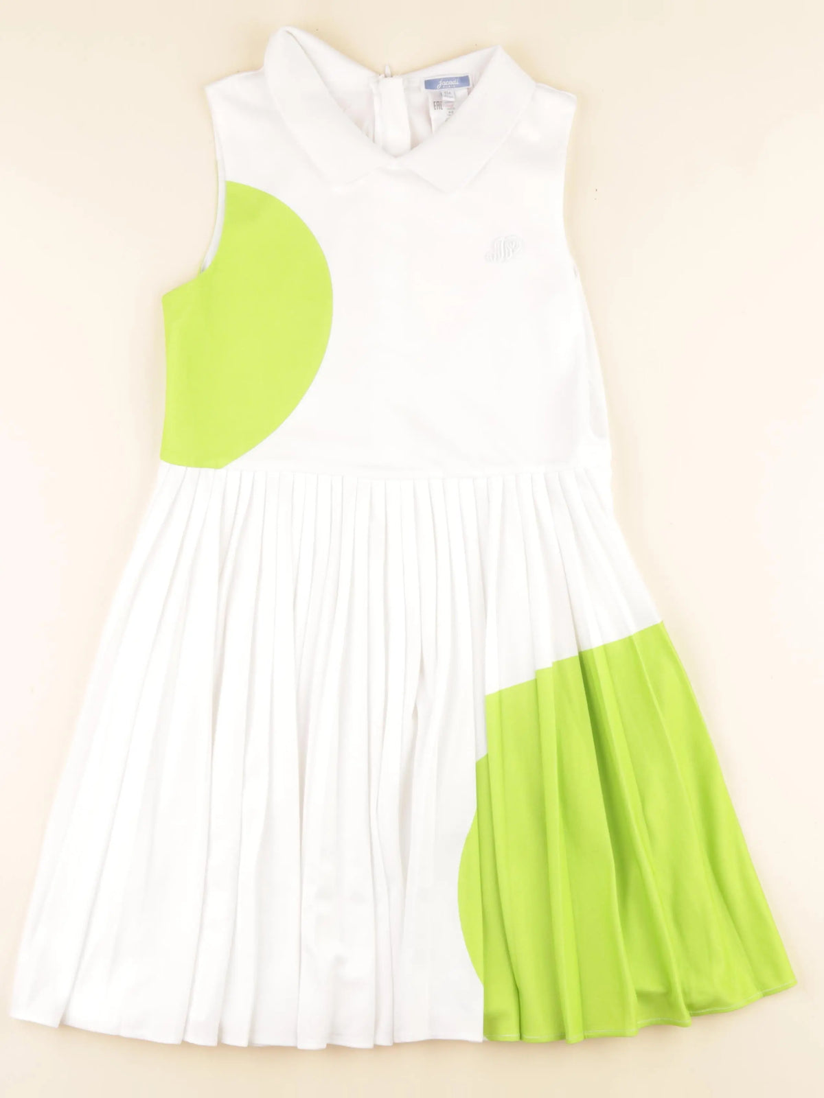 Jacadi - robe blanc, vert - 10 ans