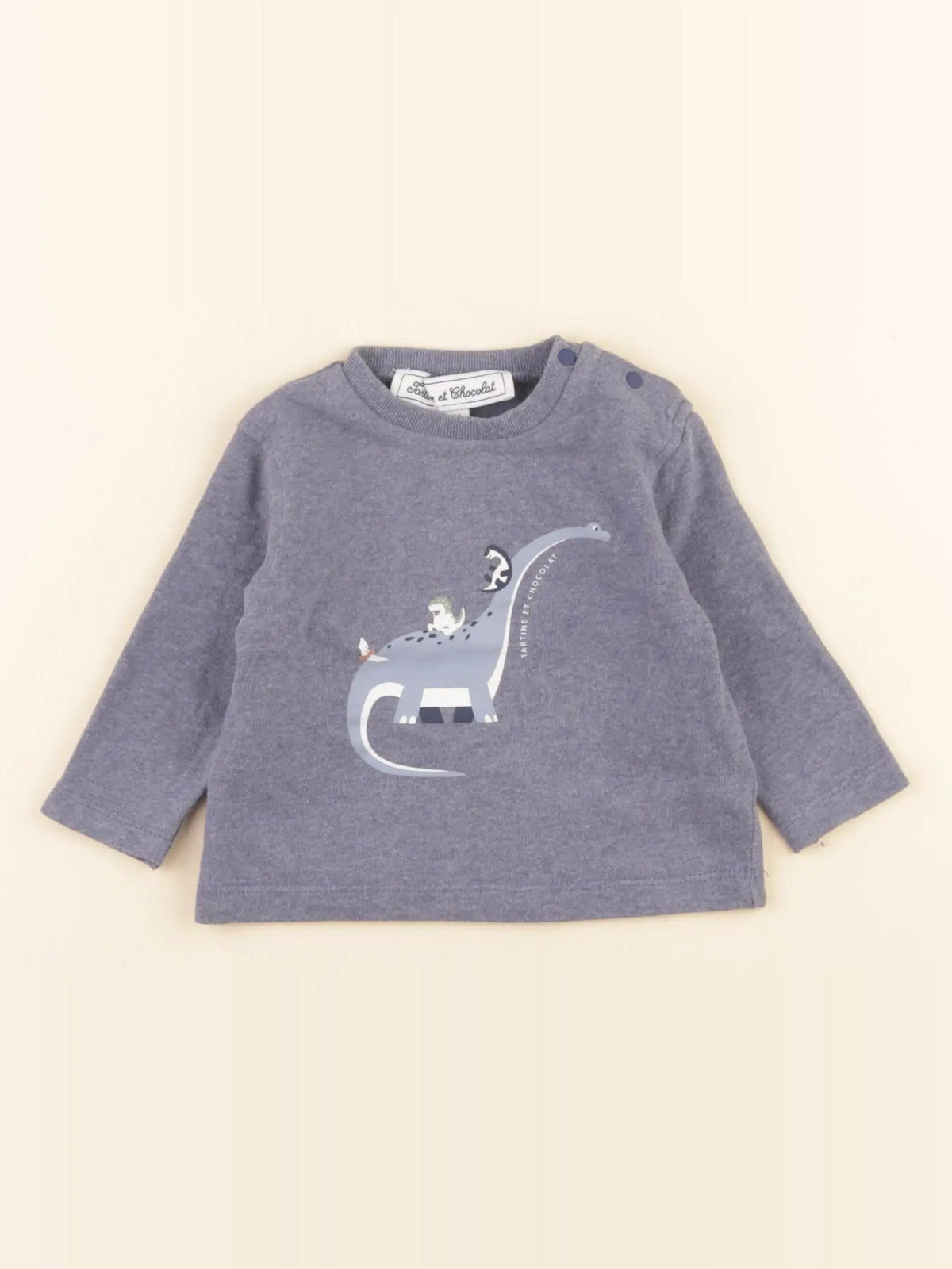 Tartine & Chocolat - tee-shirt bleu - 6 mois