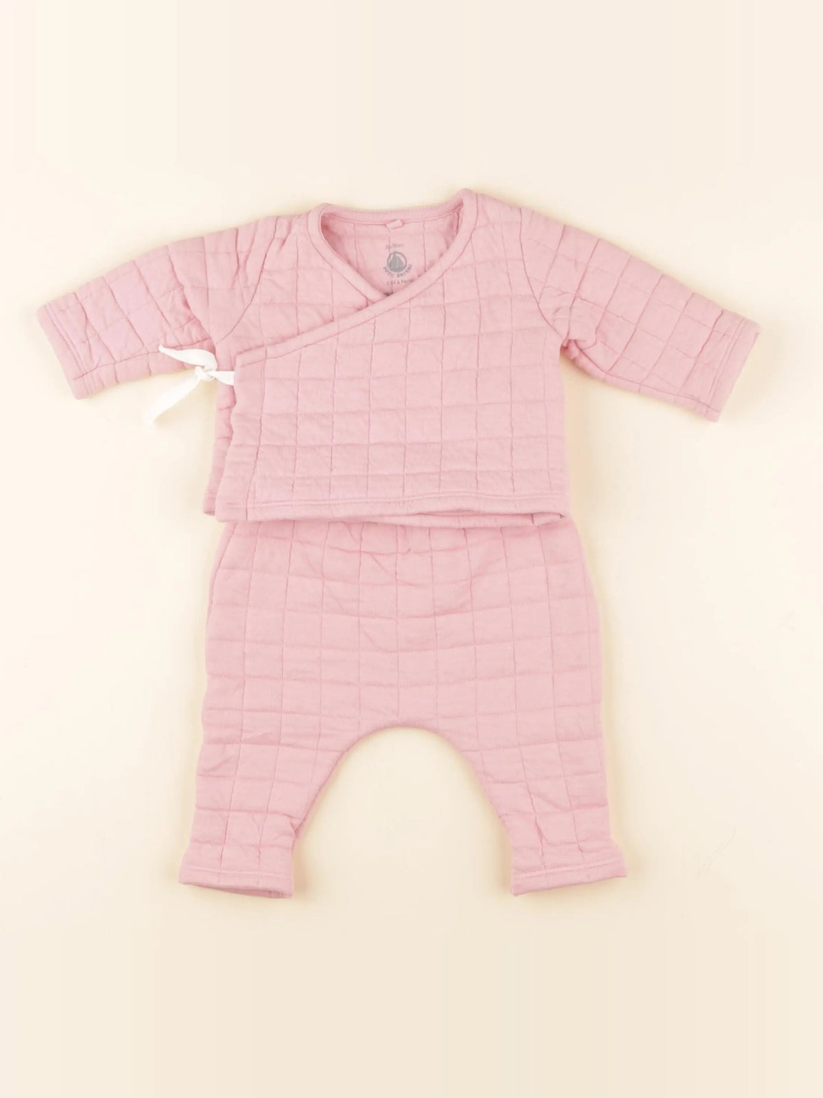 Petit Bateau - ensemble rose - 3 mois