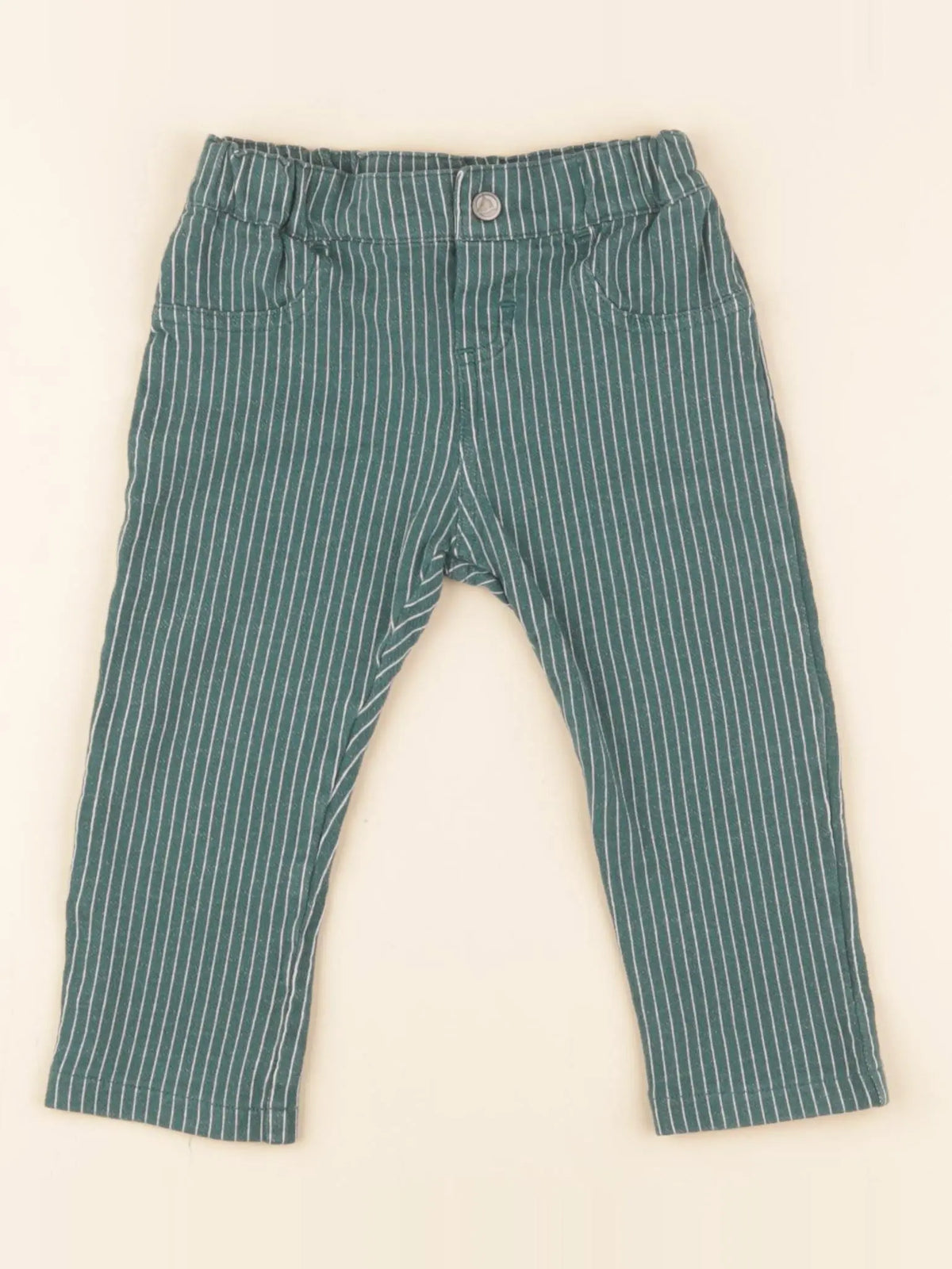 Petit Bateau - pantalon vert - 12 mois