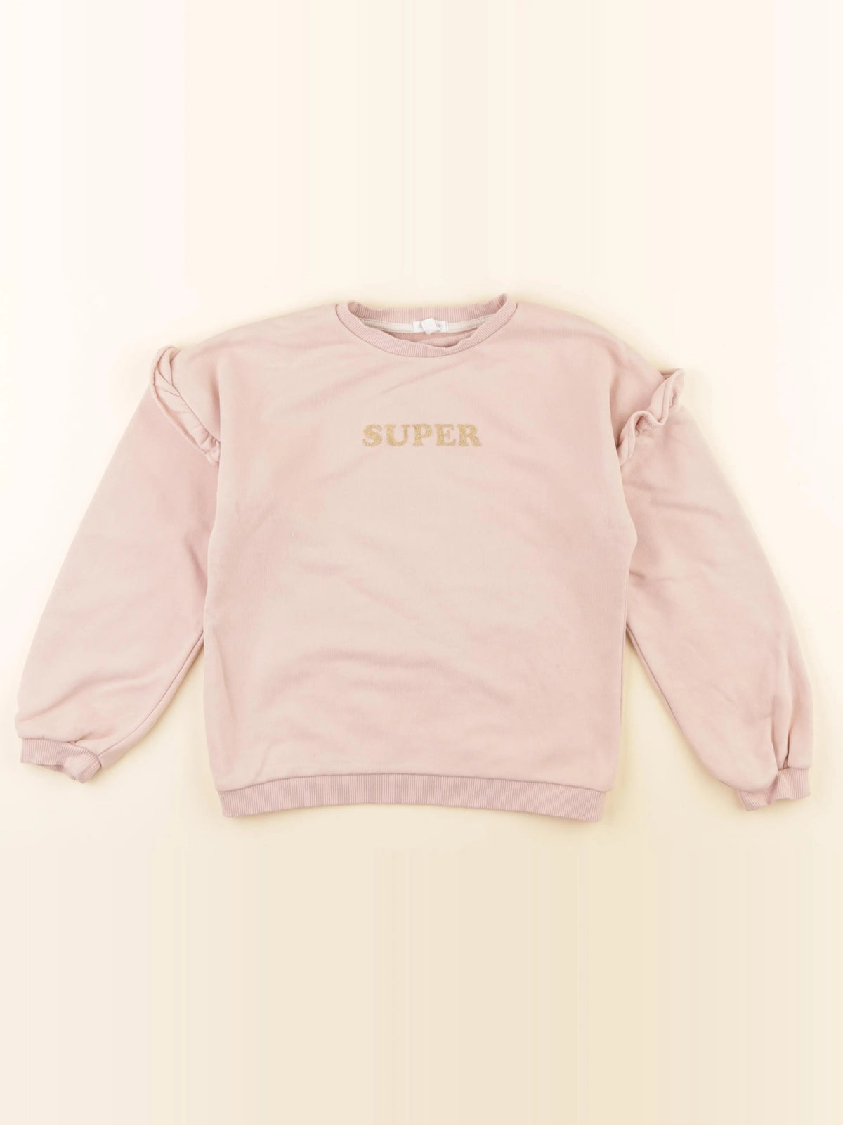 Vertbaudet - sweat rose - 8 ans
