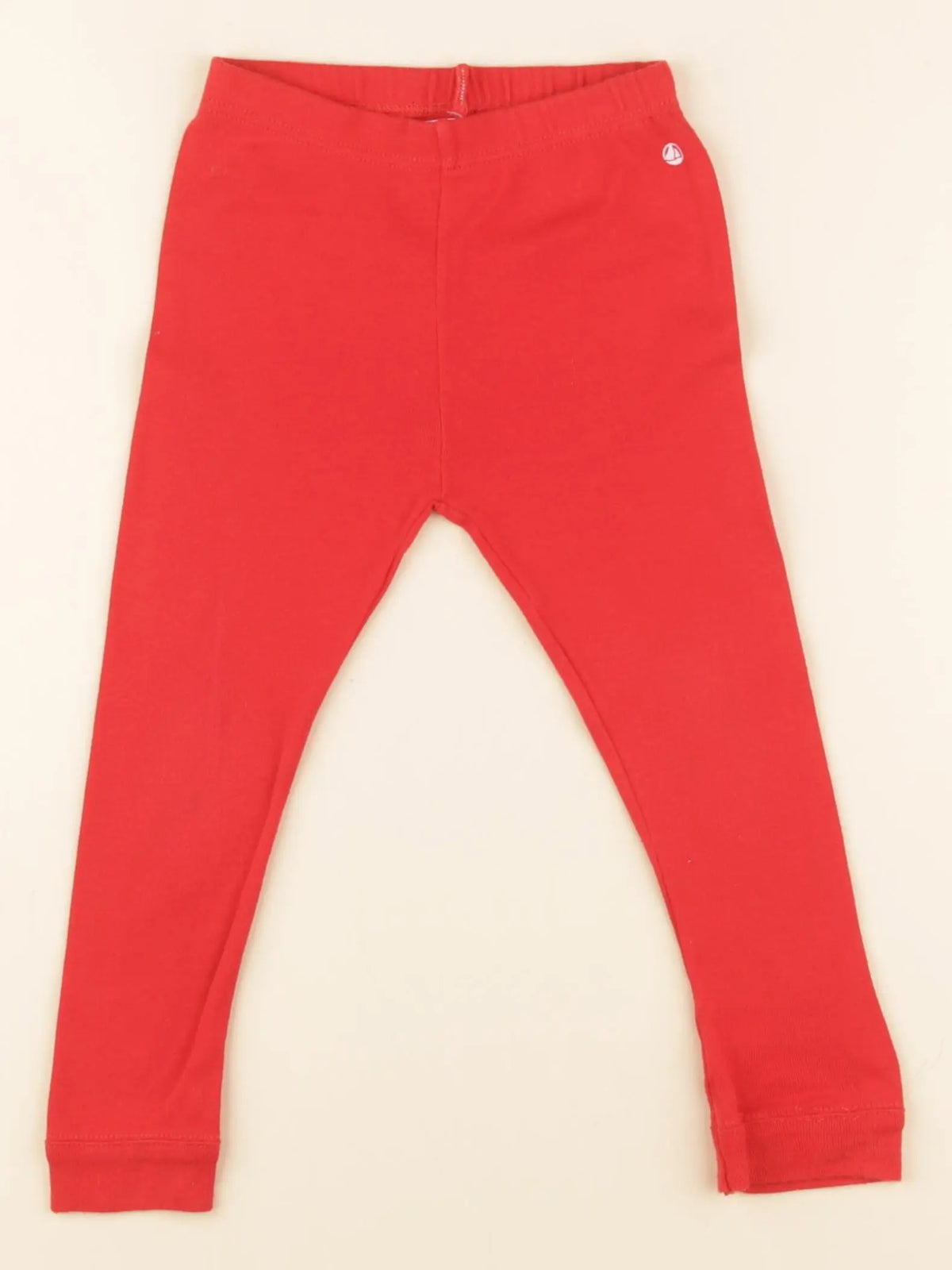 Petit Bateau - legging rouge - 24 mois
