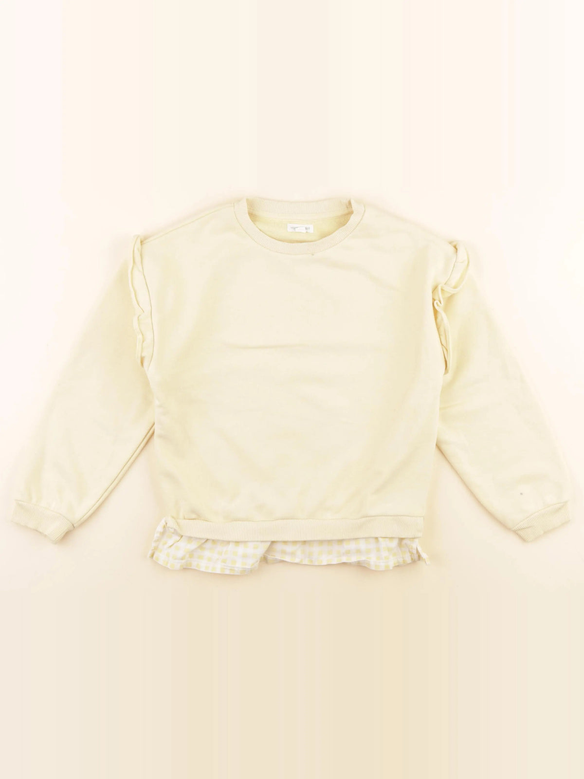 Vertbaudet - sweat jaune - 8 ans