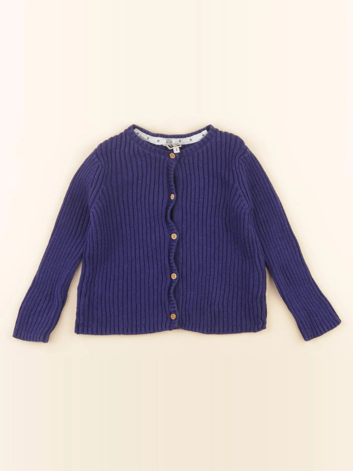 Bonton - gilet bleu - 2 ans