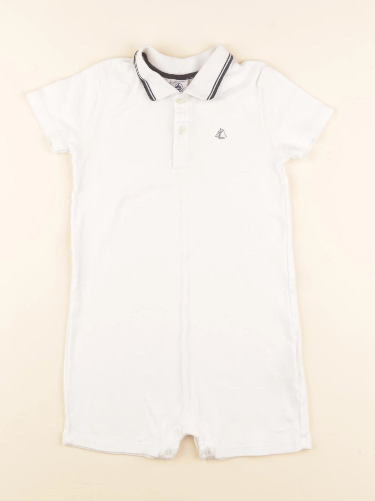 Petit Bateau - combinaison blanc - 36 mois