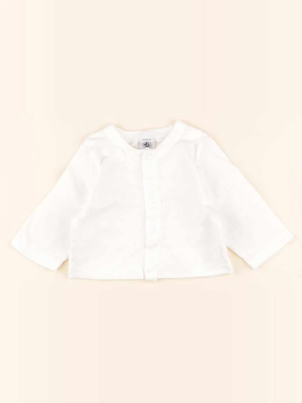 Petit Bateau - tee-shirt blanc - 3 mois