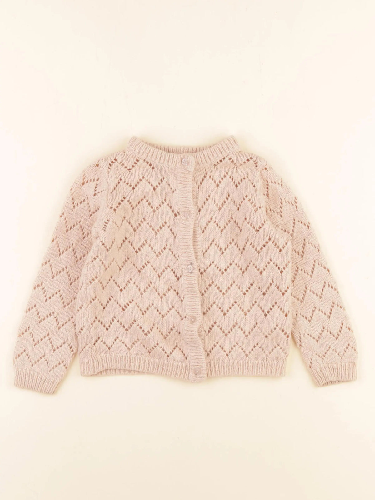 Vertbaudet - gilet rose - 4 ans