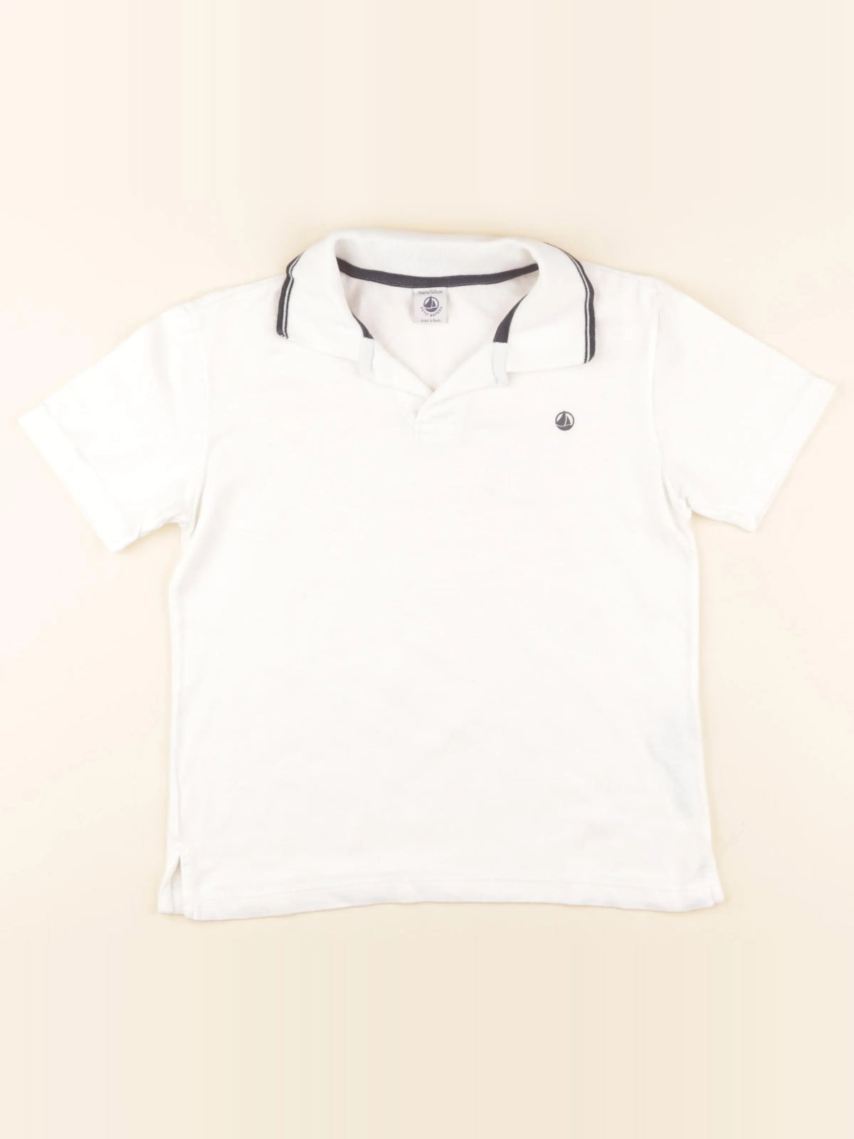 Petit Bateau - polo blanc - 10 ans