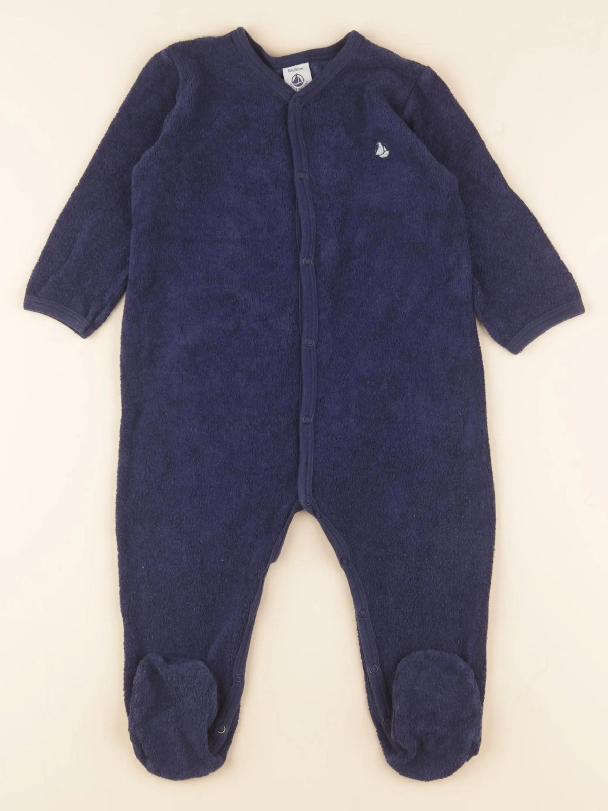 Petit Bateau - pyjama coton bleu - 18 mois