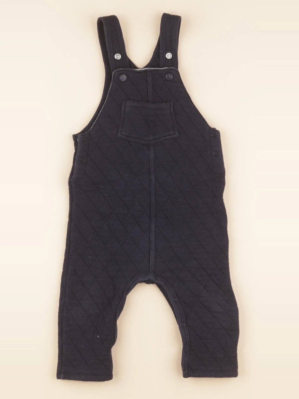 Petit Bateau - salopette bleu - 12 mois