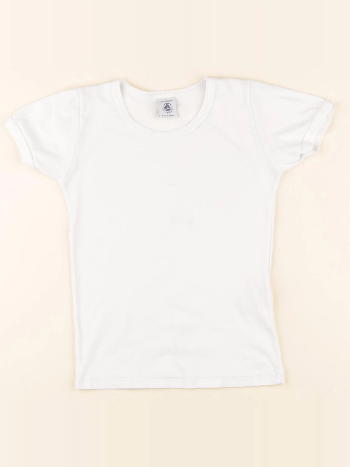 Petit Bateau - maillot de corps blanc - 6 ans