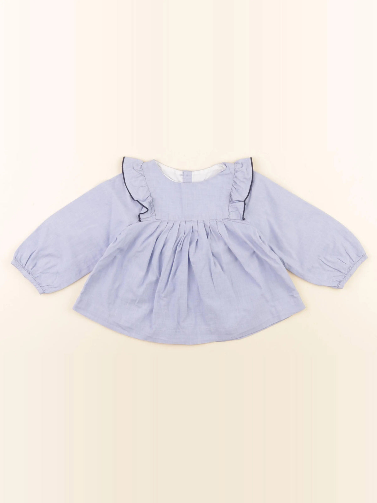 Jacadi - blouse bleu - 18 mois
