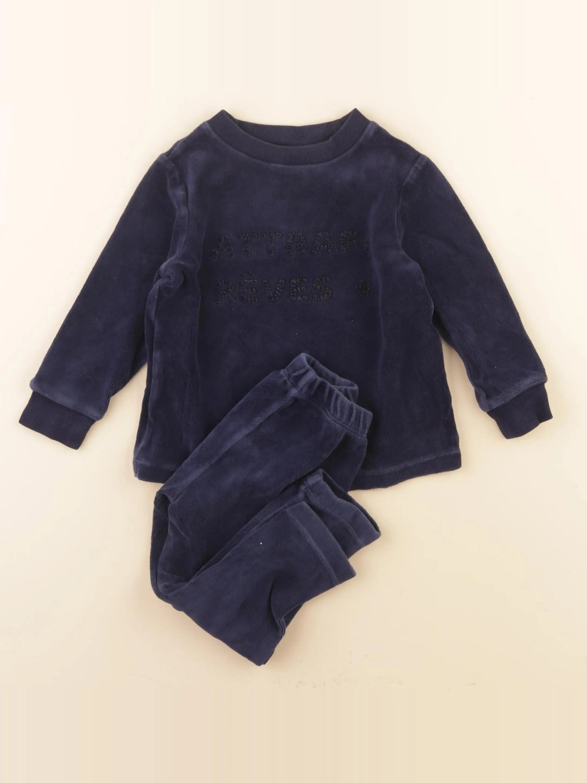 Jacadi - pyjama velours bleu - 2 ans