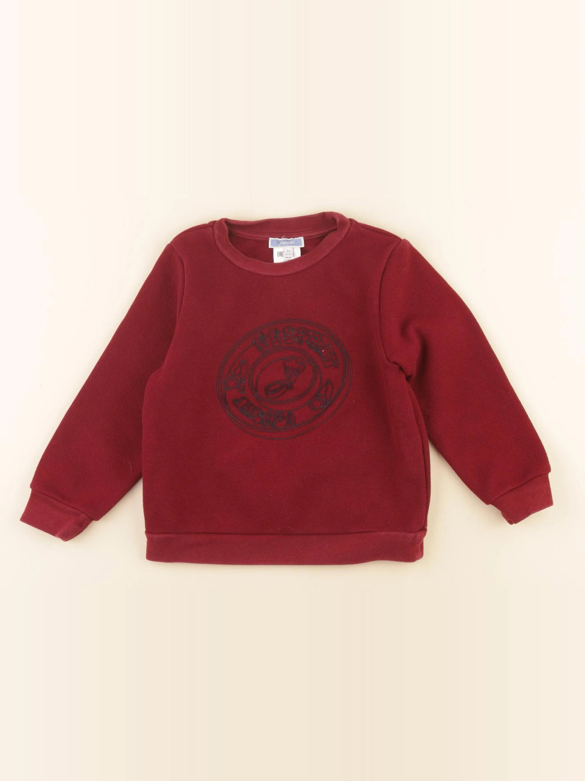 Jacadi - sweat rouge - 4 ans