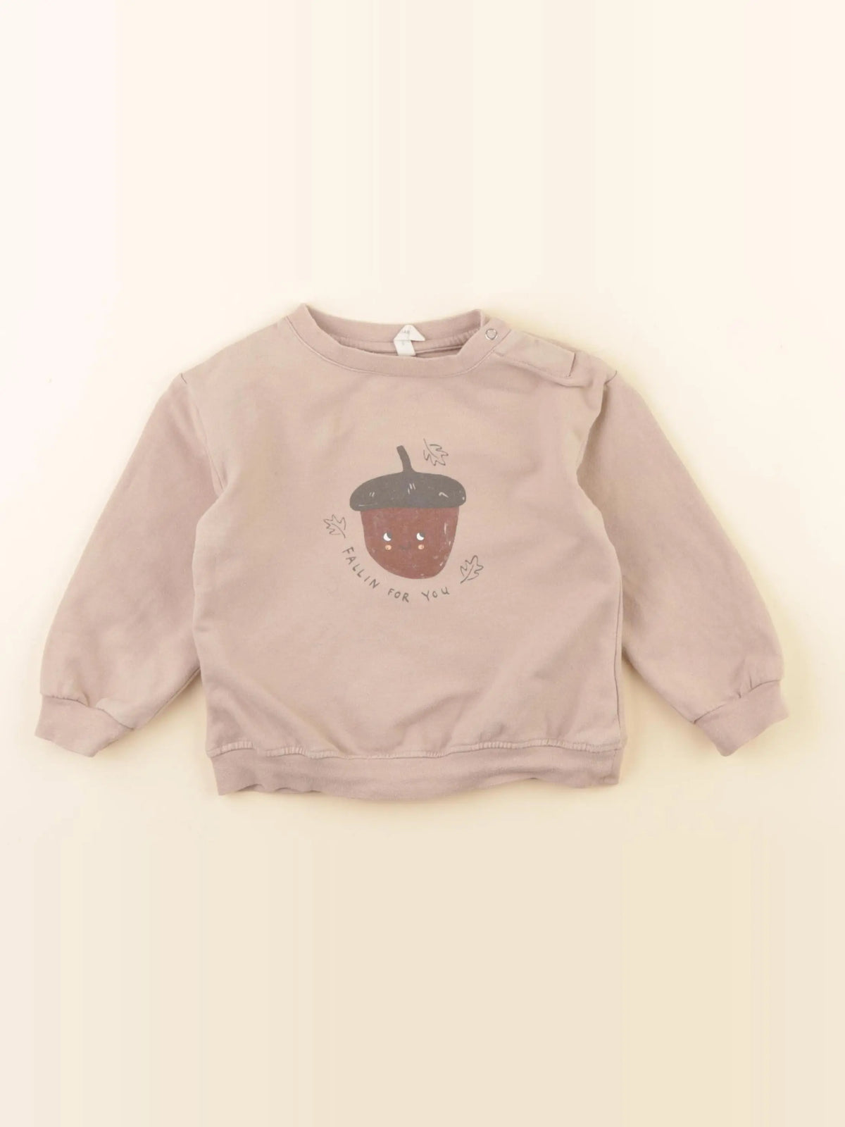 Quincy Mae - sweat beige - 12/18 mois