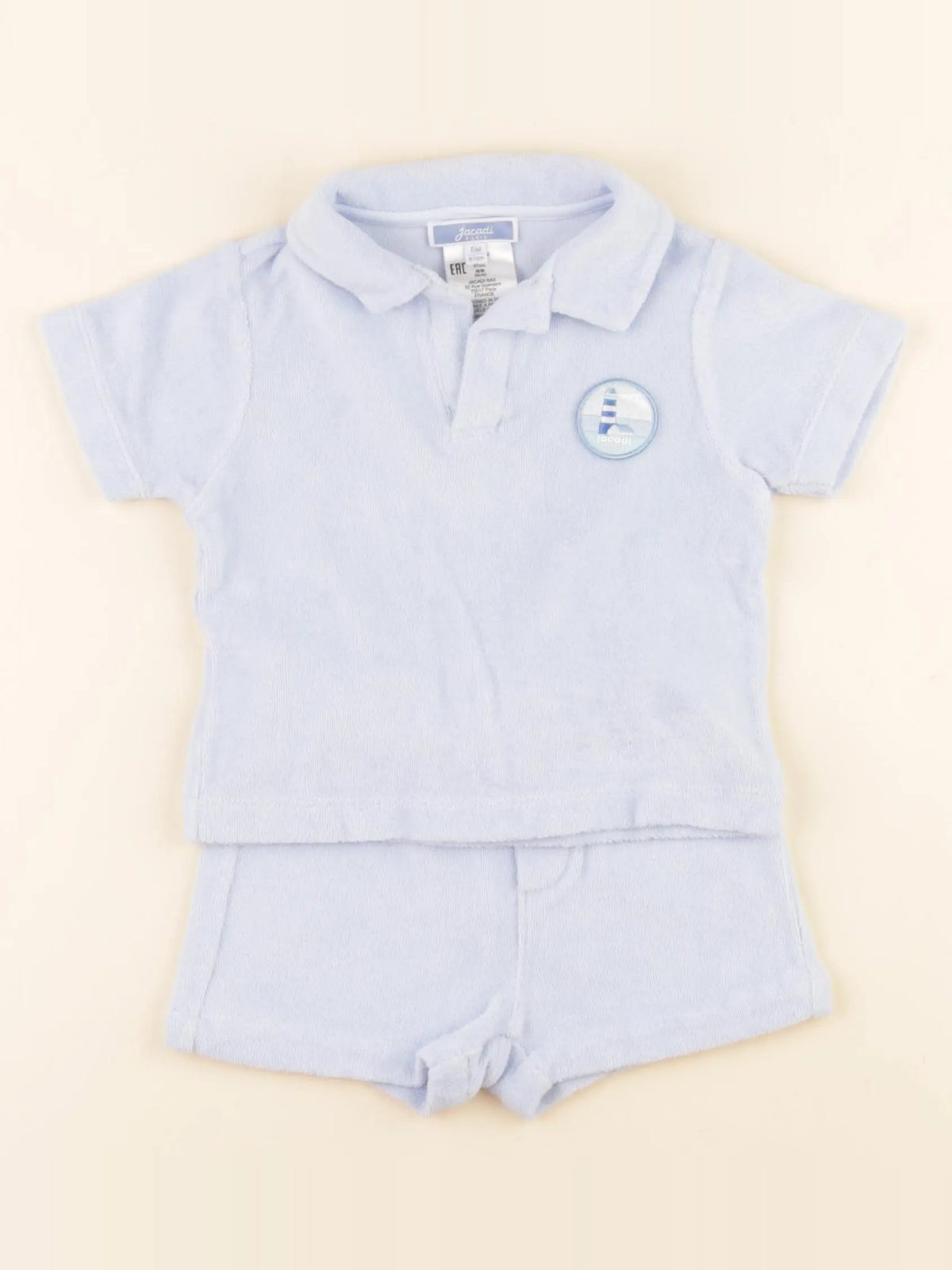 Jacadi - ensemble bleu - 6 mois