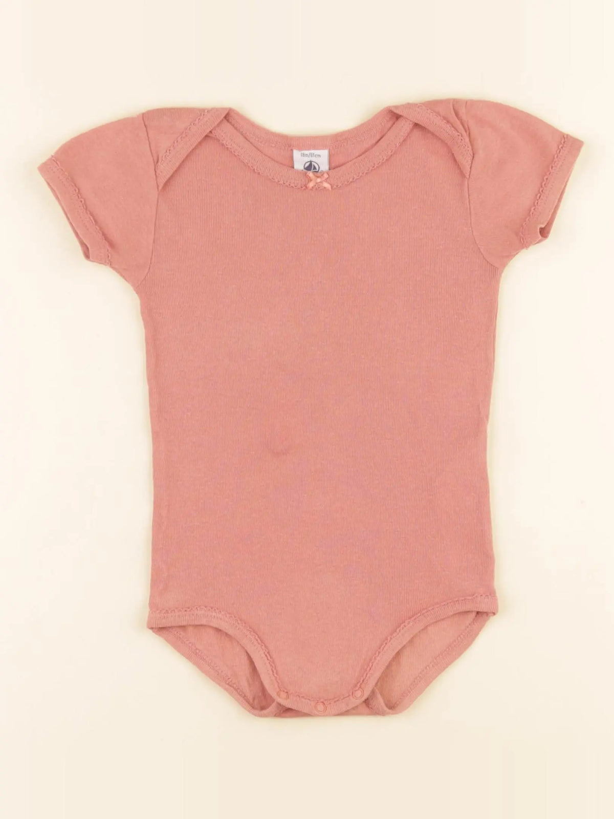 Petit Bateau - body rose - 18 mois