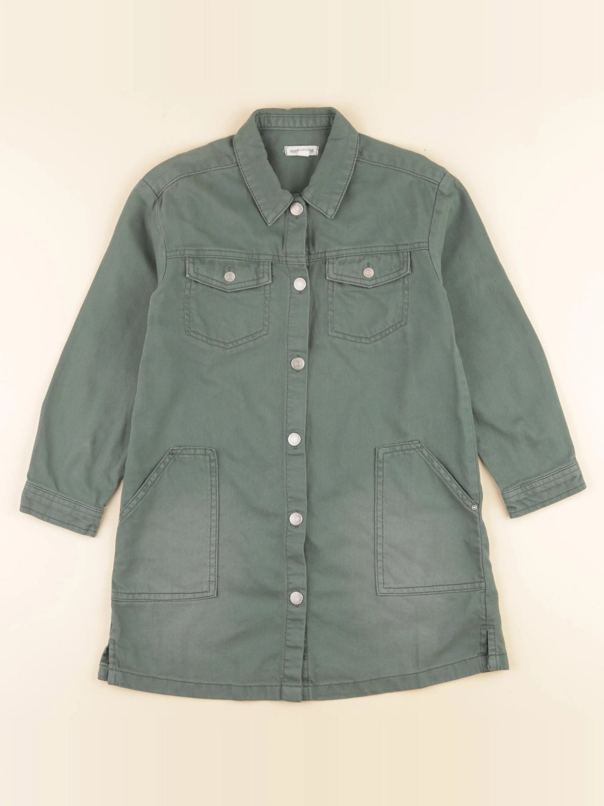 Vertbaudet - robe vert - 8 ans