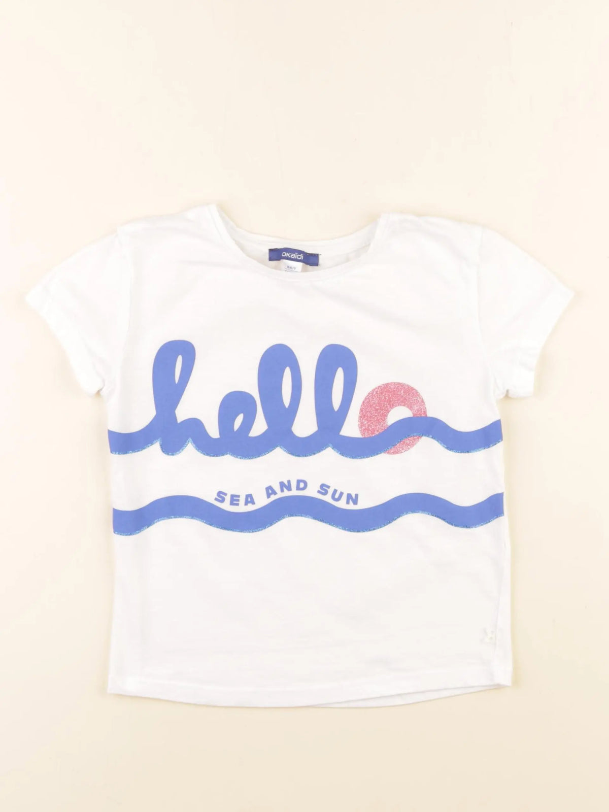 Okaidi - tee-shirt blanc - 6 ans