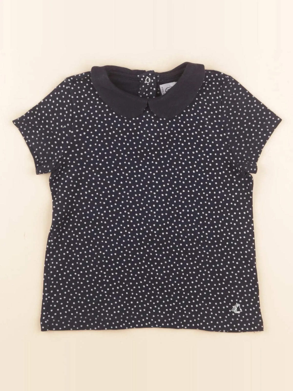 Petit Bateau - tee-shirt bleu - 4 ans
