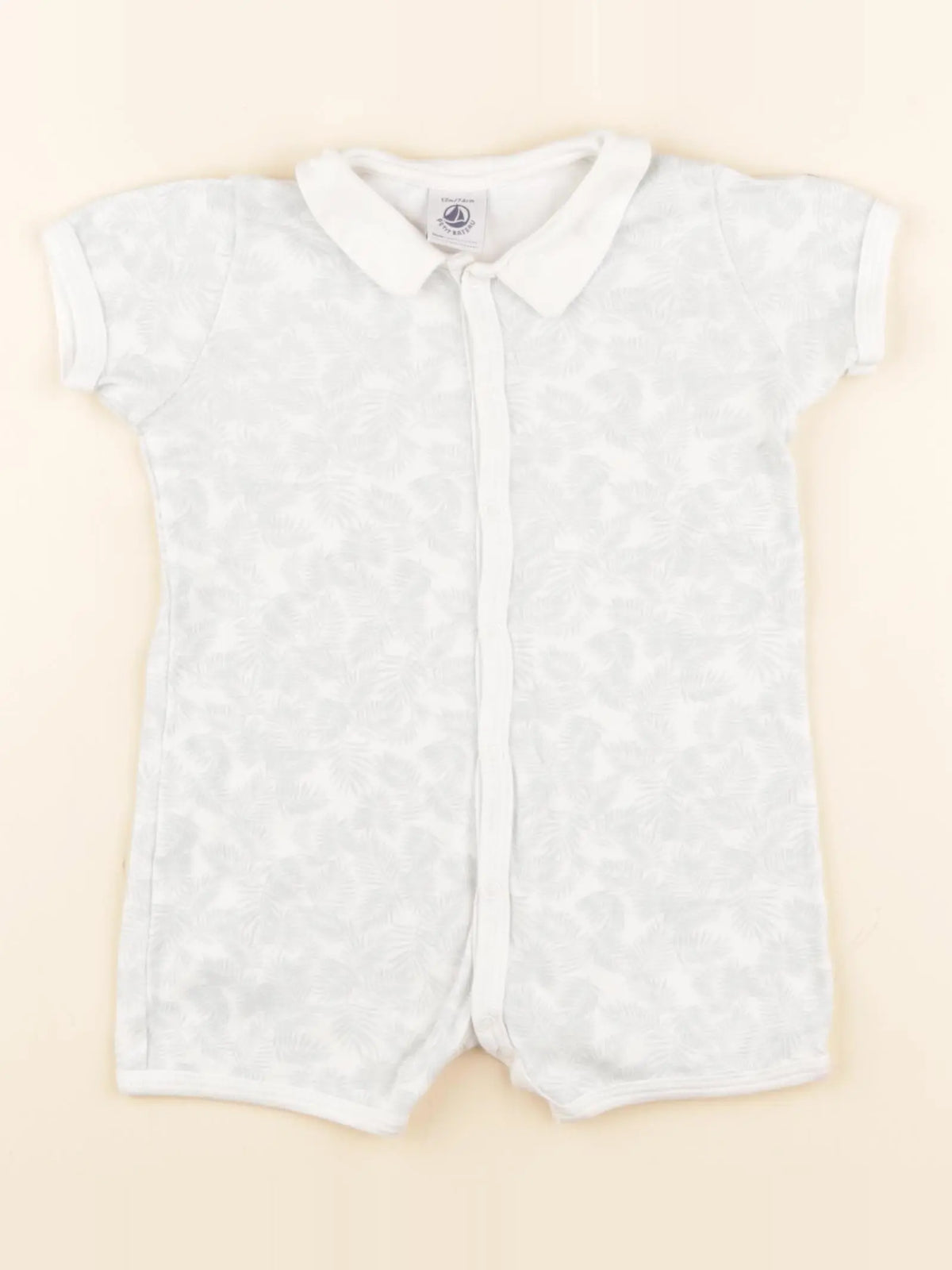 Petit Bateau - combinaison bleu - 12 mois