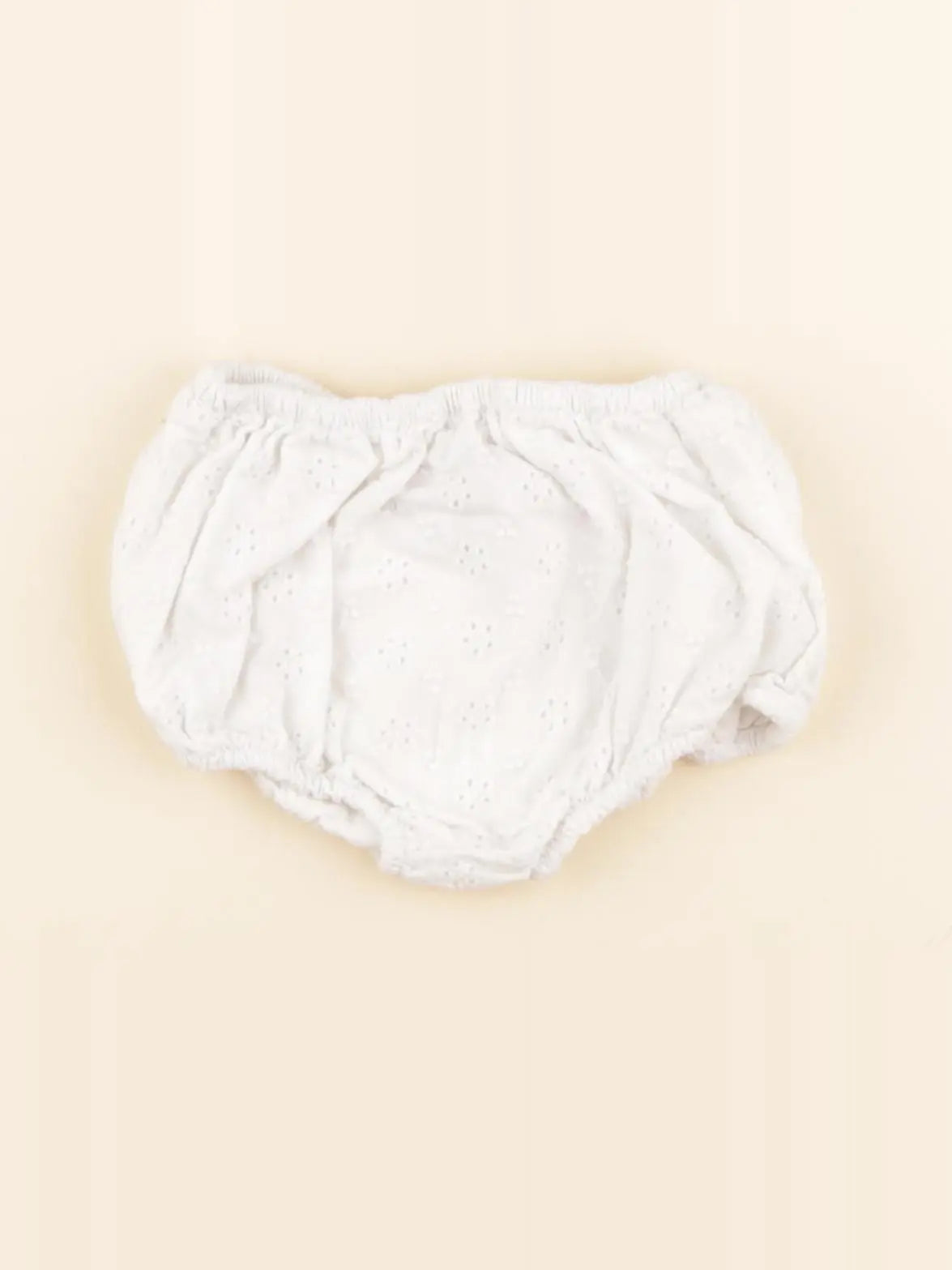 Petit Bateau - bloomer blanc - 6 mois
