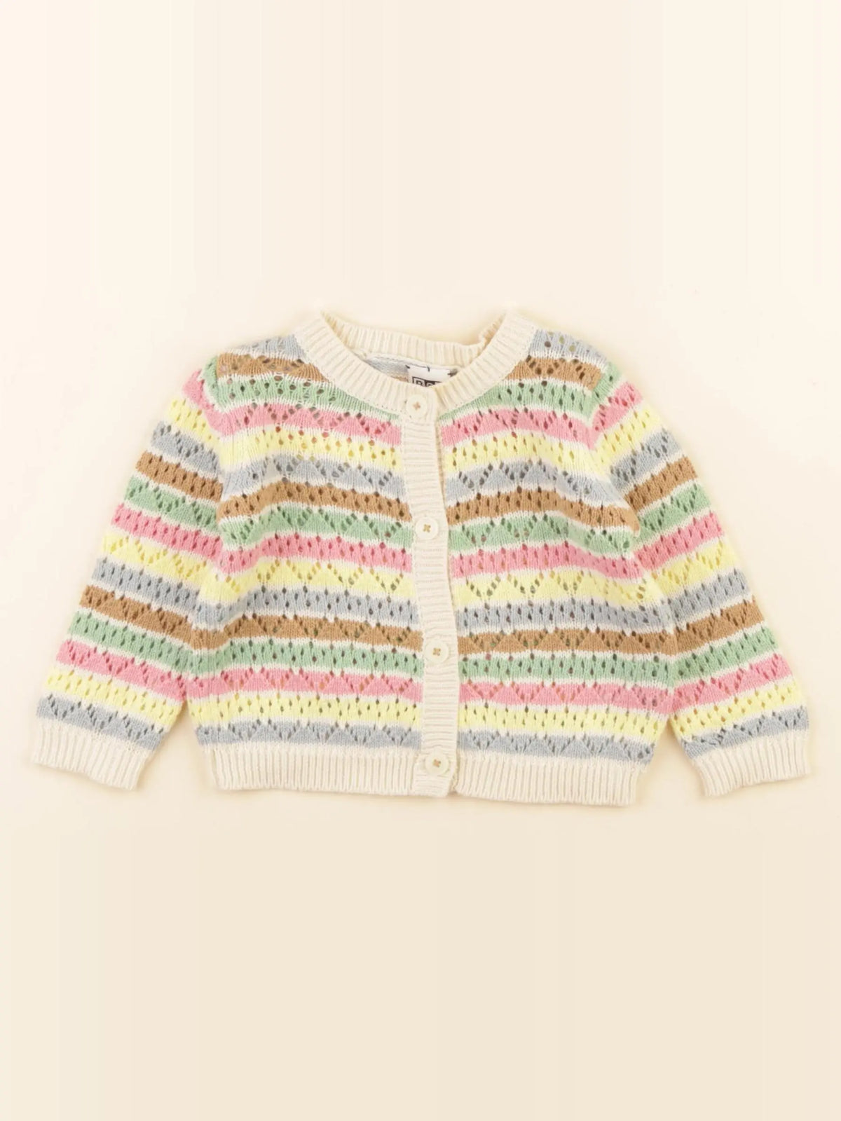 Bonton - gilet multicolore - 6 mois