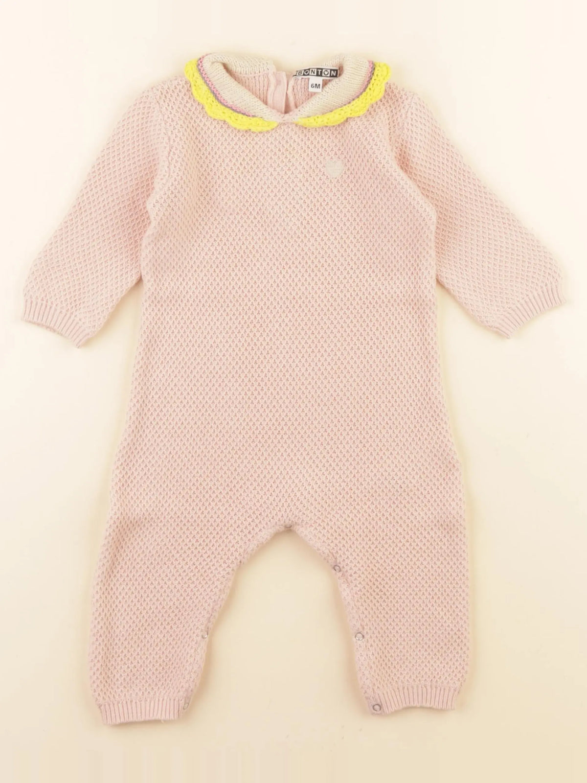 Bonton - combinaison rose - 6 mois
