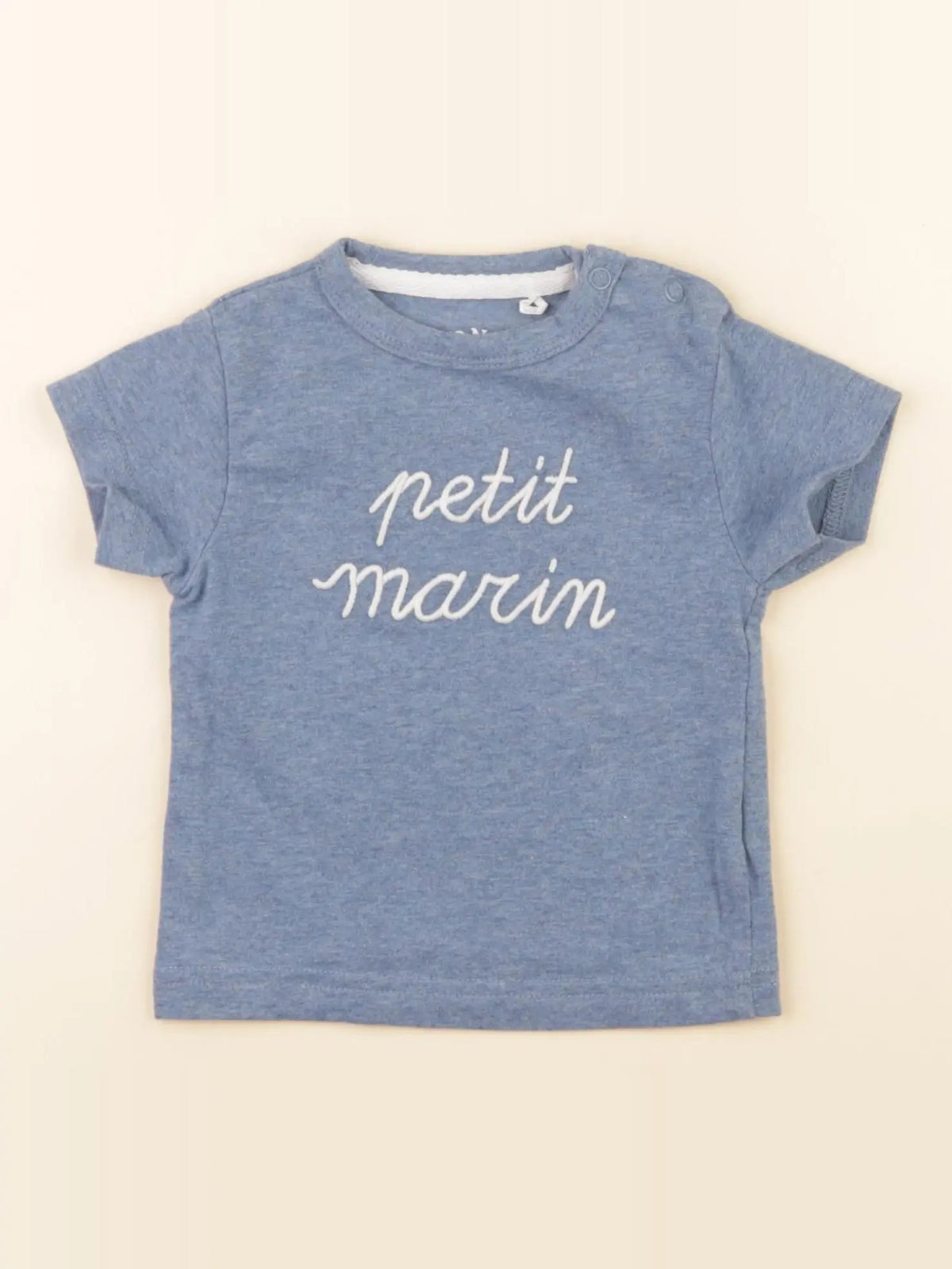 Buissonnière - tee-shirt bleu - 3/6 mois