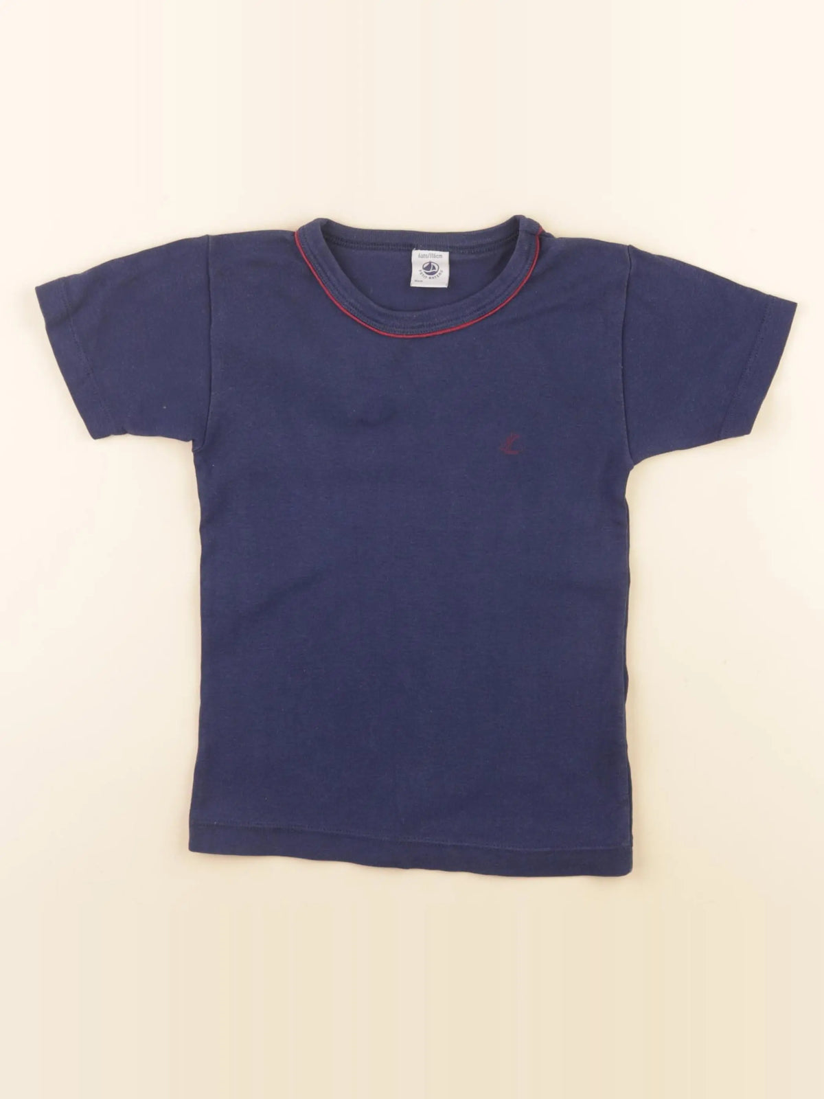 Petit Bateau - maillot de corps bleu - 6 ans