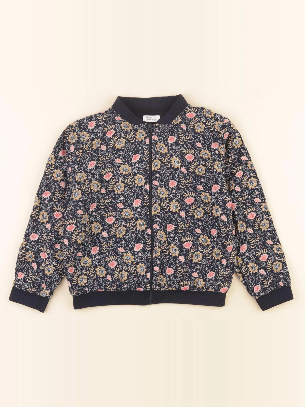 Little Cigogne - veste doublé bleu - 6 ans